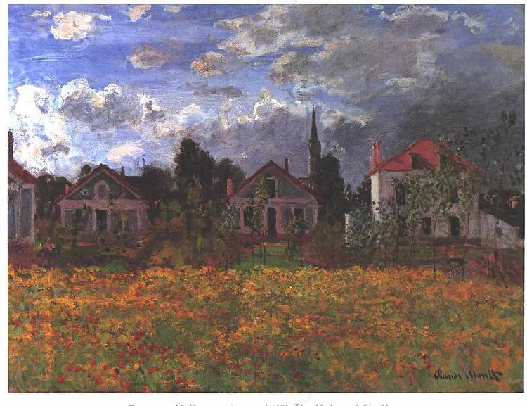 Claude Monet Maisons d'Argenteuil Spain oil painting art
